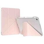 For iPad 10.2 2021 / 2020 / 2019 GEBEI Deformation Leather Tablet Case(Pink)