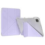 For iPad Pro 13 2024 GEBEI Deformation Leather Tablet Case(Purple)