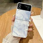 For Samsung Galaxy Z Flip3 / Flip4 Creative Porcelain Painting PC Full Coverage Fold Shockproof Phone Case(White)