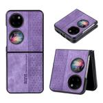 For Huawei Pocket 2 AZNS 3D Embossed Skin Feel Phone Case(Purple)