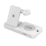 For Huawei Series 3 in 1 15W Earphones/Phones/Watch Fold Wireless Charger Stand(White)