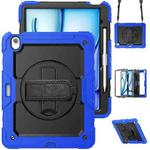 For iPad Air 13 2024 Silicone + PC Tablet Protective Case(Black+Dark Blue)