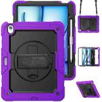 For iPad Air 13 2024 Silicone + PC Tablet Protective Case(Purple+Black)