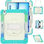 For iPad Air 13 2024 Silicone + PC Tablet Protective Case(Rainbow Blue)