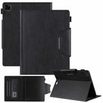 For iPad Pro 11 2024 Solid Color Metal Buckle Leather Smart Tablet Case(Black)
