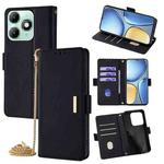 For Itel A90 4G Crossbody Chain Leather Phone Case(Black)