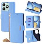 For Itel A90 4G Crossbody Chain Leather Phone Case(Blue)