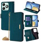 For Itel A90 4G Crossbody Chain Leather Phone Case(Green)