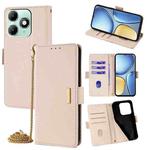 For Itel A90 4G Crossbody Chain Leather Phone Case(White)