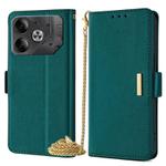 For Tecno Pova 6 5G Crossbody Chain Leather Phone Case(Green)
