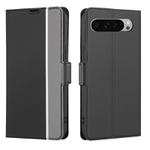 For Google Pixel 9 Pro XL Twill Texture Side Button Leather Phone Case(Black)