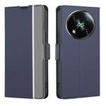 For Itel RS4 4G Twill Texture Side Button Leather Phone Case(Blue)