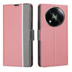 For Itel RS4 4G Twill Texture Side Button Leather Phone Case(Pink)