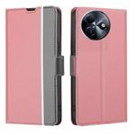 For Itel S24 4G Twill Texture Side Button Leather Phone Case(Pink)