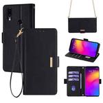 For Meizu Note 9 Crossbody Chain Leather Phone Case(Black)