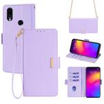 For Meizu Note 9 Crossbody Chain Leather Phone Case(Purple)