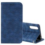 For Sony Xperia 10 II Lucky Flowers Embossing Pattern Magnetic Horizontal Flip Leather Case with Holder & Card Slots(Blue)