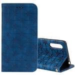For Sony Xperia L4 Lucky Flowers Embossing Pattern Magnetic Horizontal Flip Leather Case with Holder & Card Slots(Blue)