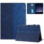 For Samsung Galaxy Tab A9+ Building Blocks Embossed Leather Smart Tablet Case(Blue)