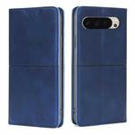 For Google Pixel 9 Cow Texture Magnetic Leather Phone Case(Blue)