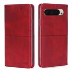 For Google Pixel 9 Cow Texture Magnetic Leather Phone Case(Red)