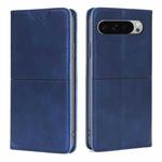 For Google Pixel 9 Pro XL Cow Texture Magnetic Leather Phone Case(Blue)