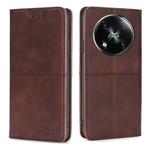 For Itel RS4 4G Cow Texture Magnetic Leather Phone Case(Dark Brown)