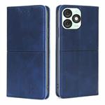 For Itel A50 4G Cow Texture Magnetic Leather Phone Case(Blue)