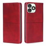 For Itel A50 4G Cow Texture Magnetic Leather Phone Case(Red)