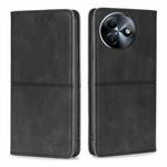 For Itel S24 4G Cow Texture Magnetic Leather Phone Case(Black)