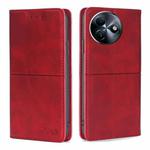 For Itel S24 4G Cow Texture Magnetic Leather Phone Case(Red)