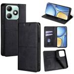 For itel A90 4G Cow Texture Magnetic Leather Phone Case(Black)