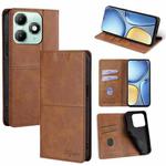 For itel A90 4G Cow Texture Magnetic Leather Phone Case(Light Brown)