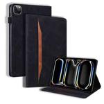 For iPad Pro 13 2024 Splicing Shockproof Leather Tablet Case(Black)