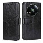 For Itel RS4 4G Geometric Stitching Leather Phone Case(Black)