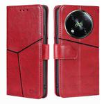 For Itel RS4 4G Geometric Stitching Leather Phone Case(Red)