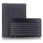 For iPad Pro 11 2024 A13B Lambskin Texture Bluetooth Touch Keyboard Leather Tablet Case with Pen Slot(Black)