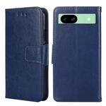 For Google Pixel 8a Crystal Texture Leather Phone Case(Royal Blue)