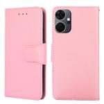 For Itel P55+ 4G Crystal Texture Leather Phone Case(Pink)
