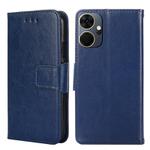 For Itel P55+ 4G Crystal Texture Leather Phone Case(Royal Blue)