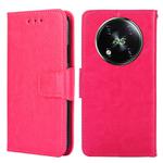 For Itel RS4 4G Crystal Texture Leather Phone Case(Rose Red)