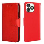 For Itel A50 4G Crystal Texture Leather Phone Case(Red)