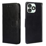 For Itel A50 4G Crystal Texture Leather Phone Case(Black)