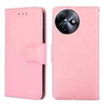 For Itel S24 4G Crystal Texture Leather Phone Case(Pink)