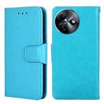 For Itel S24 4G Crystal Texture Leather Phone Case(Sky Blue)