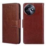 For Itel S24 4G Crystal Texture Leather Phone Case(Brown)