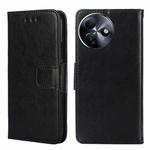 For Itel S24 4G Crystal Texture Leather Phone Case(Black)