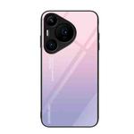 For Huawei Pura 70 Pro Colorful Painted Glass Phone Case(Purple Sky)