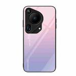 For Huawei Pura 70 Ultra Colorful Painted Glass Phone Case(Purple Sky)