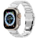 For Apple Watch Ultra 49mm Armor 5-bead Titanium Watch Band(Silver)